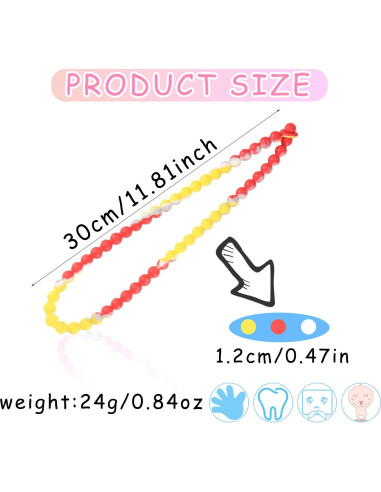 Collar de Dentición para Bebé Rojo - Silicona Grado Alimenticio