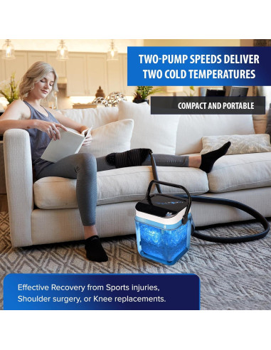 Máquina de Hielo Terapéutica Blue Cube - Alivio Dolor Articulaciones
