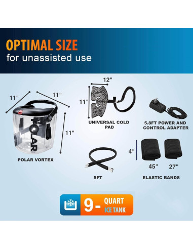 Máquina de Terapia Fría Polar Vortex - Alivio para Rodilla, Hombro y Más