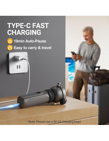 Pistola de Masaje Lite Pro - 6500 RPM, Alivio Muscular Portátil