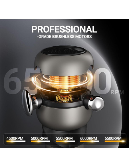 Pistola de Masaje Lite Pro - 6500 RPM, Alivio Muscular Portátil