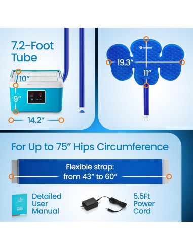 Sistema de Terapia Fría PhysioNatural - Almohadilla Universal 8.5L
