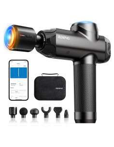 Pistola de Masaje RENPHO Power+ Thermacool Gris con Calor y Frío