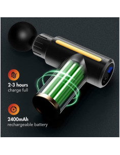 Mini Pistola de Masaje Muscular HaoYiShang 3200 RPM Silenciosa 2