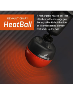 Pistola de Masaje Wellbody Advance con Calor y Vibración 2