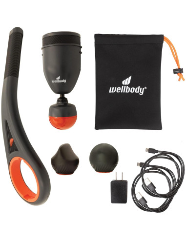 Pistola de Masaje Wellbody Advance con Calor y Vibración