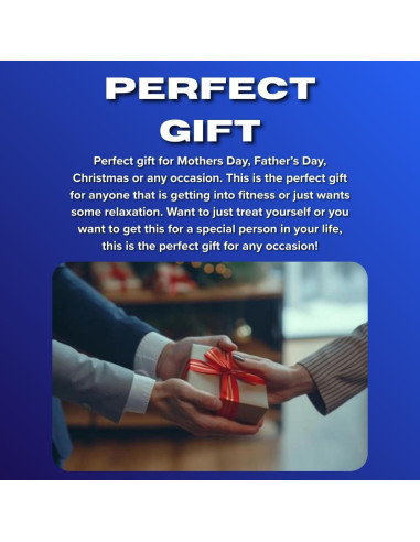 Masajeador Eléctrico de Mano Recovery+ - 4 Accesorios, 6 Velocidades, Portátil, Negro