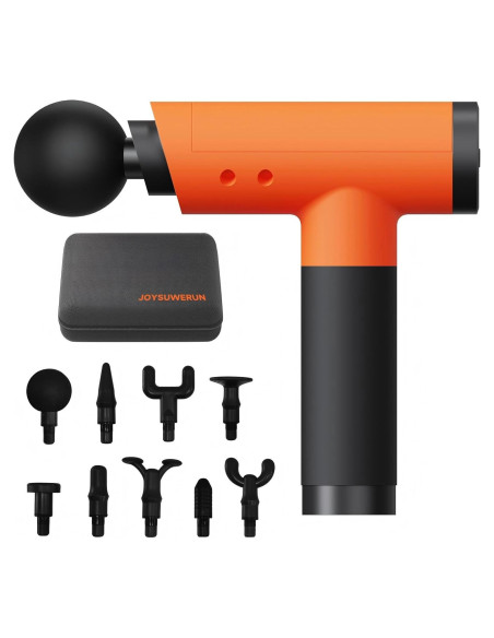 Pistola de Masaje JOYSUWERUN 9 Cabezas 6 Velocidades 22cm