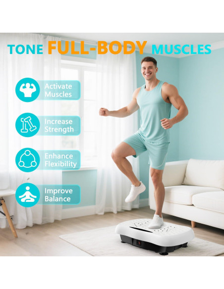 Plataforma Vibrante DamKee 550 - 120 Velocidades, 5.8kg