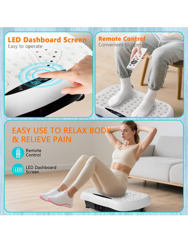 Plataforma Vibrante DamKee 550 - 120 Velocidades, 5.8kg