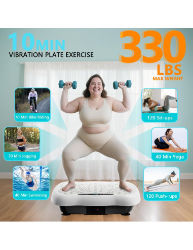 Plataforma Vibrante DamKee 550 - 120 Velocidades, 5.8kg