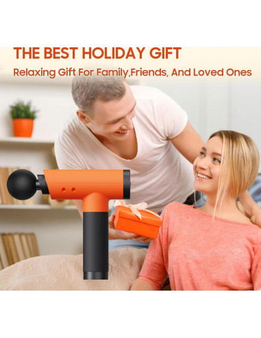 Pistola de Masaje JOYSUWERUN 9 Cabezas 6 Velocidades 22cm