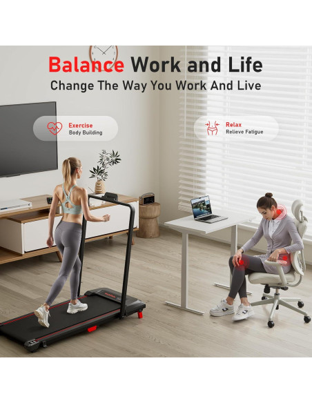 Caminadora Plegable WalkDate con Inclinación y Control Remoto