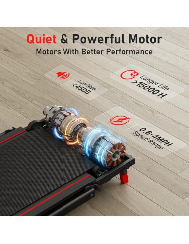 Caminadora Plegable WalkDate con Inclinación y Control Remoto