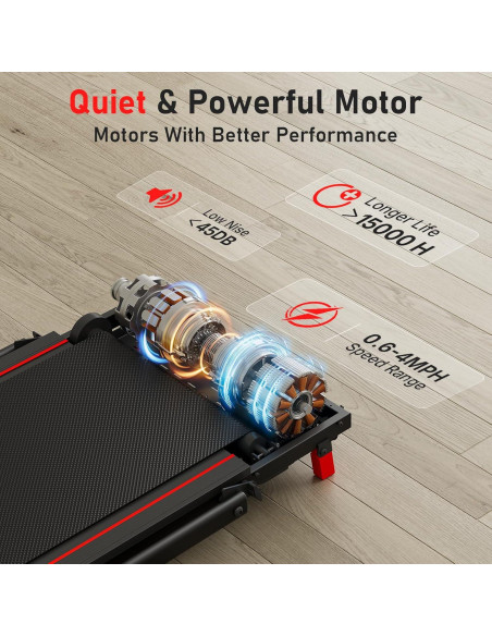 Caminadora Plegable WalkDate con Inclinación y Control Remoto