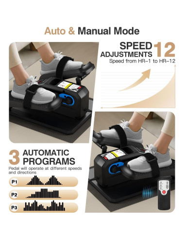 Medilax Máquina Elíptica de Escritorio Portátil 12 Niveles