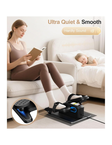 Medilax Máquina Elíptica de Escritorio Portátil 12 Niveles