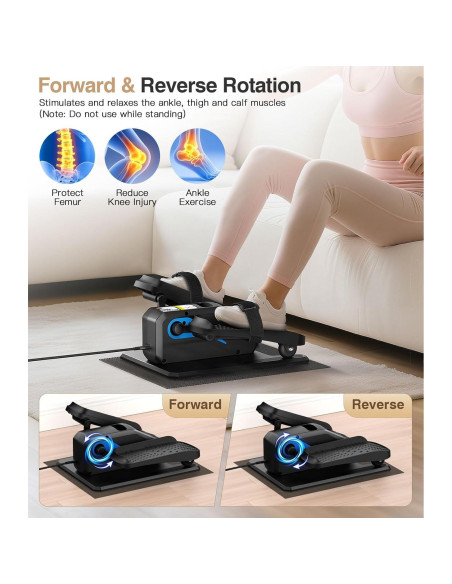 Medilax Máquina Elíptica de Escritorio Portátil 12 Niveles