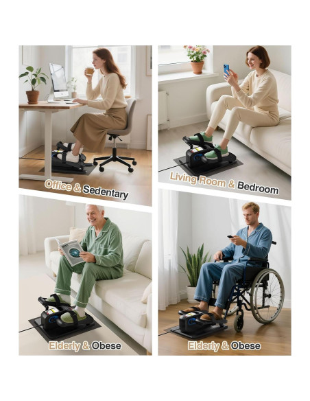 Medilax Máquina Elíptica de Escritorio Portátil 12 Niveles