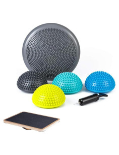 Conjunto de Entrenamiento de Equilibrio StrongTek - Tabla de Madera y Pods