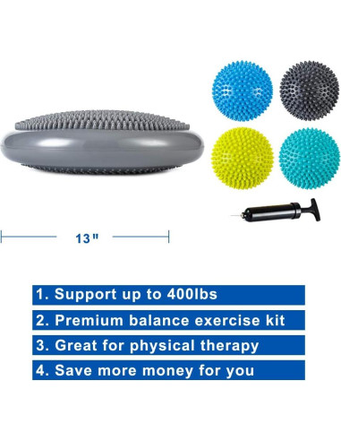 Conjunto de Entrenamiento de Equilibrio StrongTek - Tabla de Madera y Pods