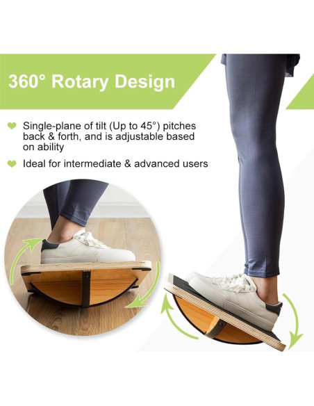 Conjunto de Entrenamiento de Equilibrio StrongTek - Tabla de Madera y Pods