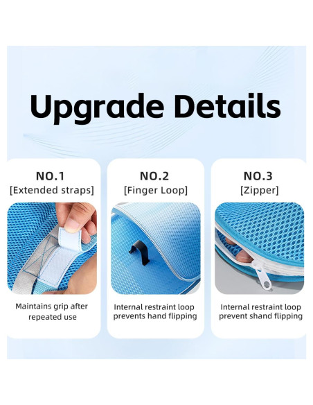 Guantes de Restricción CRAZY ROSA para Cuidado de Adultos Mayores