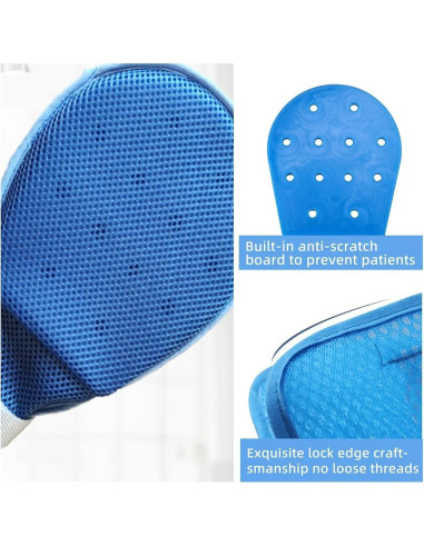 Guantes de Restricción CRAZY ROSA para Cuidado de Adultos Mayores