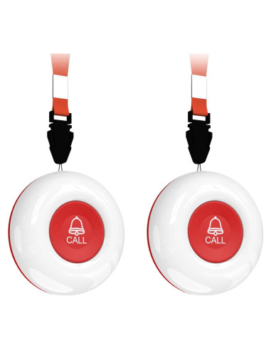 Botón de Llamada Inalámbrico SanJie con 2 Botones de Emergencia