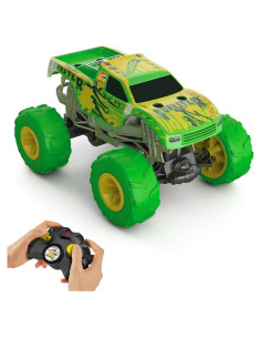 Juguete RC Hot Wheels Monster Trucks Gunkster 1:15 Brilla en la Oscuridad
