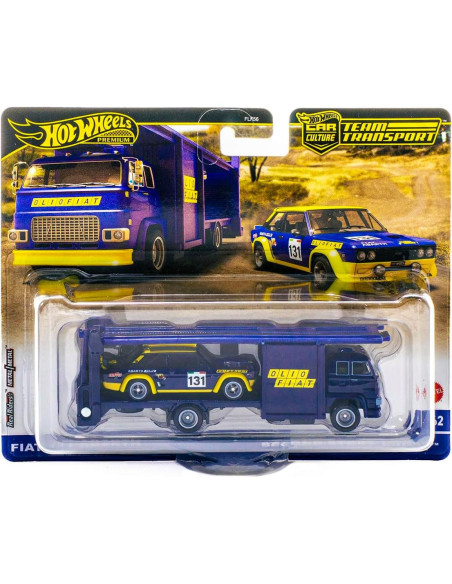 Camión Fiat 131 Abarth Hot Wheels 1:64 Cultura Automovilística