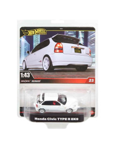 Hot Wheels Premium Honda Civic Type-R EK9 1:43 Detalles Realistas