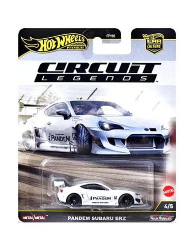 Set de Carreras Die-Cast Hot Wheels 5 Vehículos Porsche Ferrari Ford Subaru 1:64