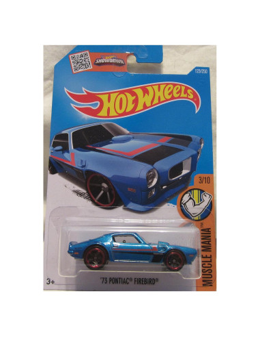 Hot Wheels Muscle Mania 2016 Pontiac Firebird Azul 1:64
