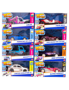 Hot Wheels Vehículo Retrofricción 1:43 con Motor Rolomatic