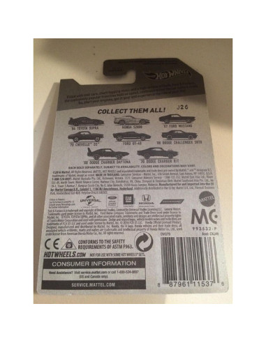 Hot Wheels Rápidos y Furiosos Honda S2000 2016 Exclusivo