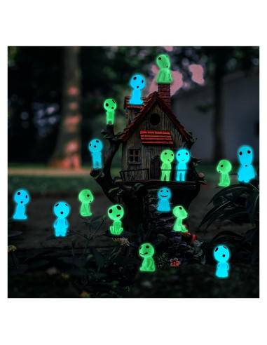 20 Duendes Luminiscentes POPKER para Jardín y Terrario
