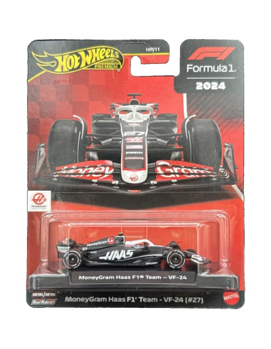 Coche de Fórmula 1 Hot Wheels Haas VF-24 1:64 Die Cast