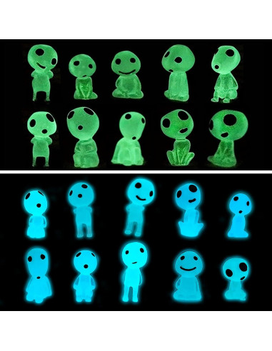 20 Duendes Luminiscentes POPKER para Jardín y Terrario