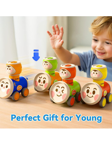 Conjunto de Juguetes de Coche iPlay, iLearn para Niños 1-3 Años