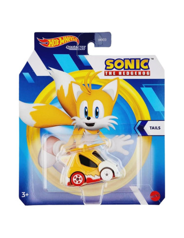 Hot Wheels Coche Diecast Sonic Tails 1:64 Mattel