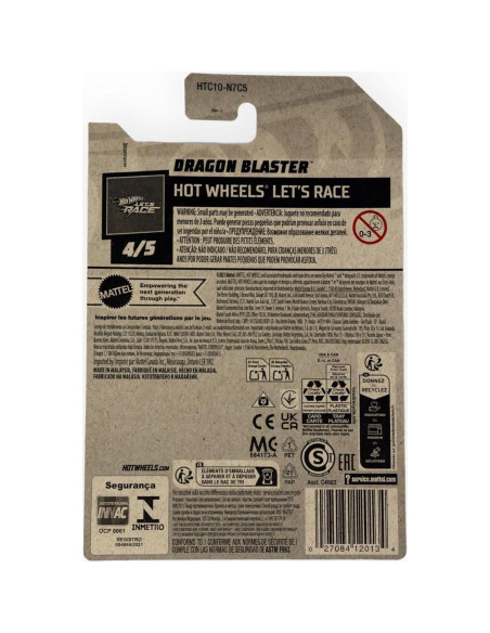 Coche Dragón Hot Wheels Dragon Blaster - Mattel - 15.2 cm