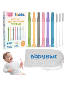Tuberías de Dentición Silicona Babyskit - 6 Piezas para Bebés