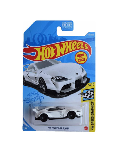 Hot Wheels Toyota GR Supra 2020 Blanco 178/250 19.4x11.8cm