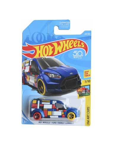 Hot Wheels Ford Transit Connect 1:64 Azul HW Art Cars