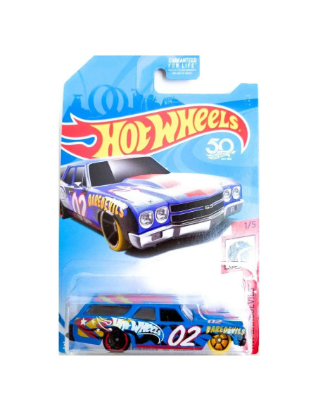 Hot Wheels 2018 HW Daredevils '70 Chevelle SS Wagon Azul