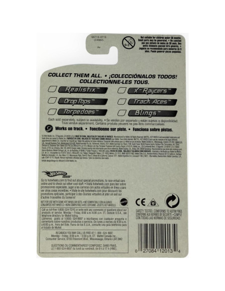 Coche Coleccionable Hot Wheels X-Raycers 2005 Naranja PR-5