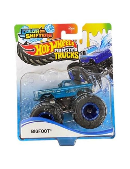 Hot Wheels Monster Trucks Bigfoot Diecast Cambiador de Color