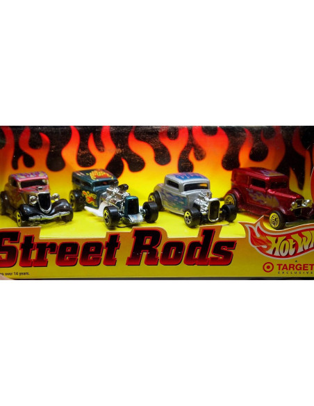 Set de Coches de Colección Clásicos Hot Wheels 1:64 - 4 Piezas