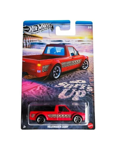 Hot Wheels Volkswagen Caddy Surf's Up Rojo 1:64 Diecast